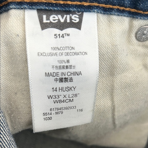 Levi's Dark Blue Straight Jeans - Picture 3 of 9